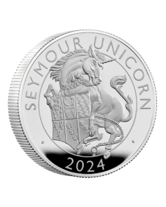 2024 2 oz British Silver Tudor Beast The Seymour Unicorn Proof Coin