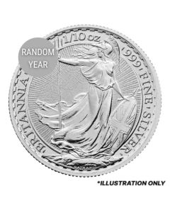 1/10 oz Silver Britannia Coin - Random Year