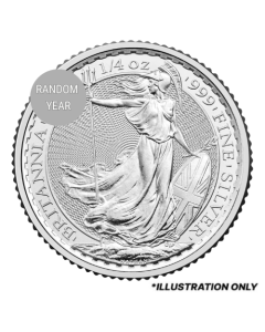1/4 oz Silver Britannia Coin - Random Year