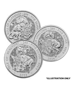2 oz Tudor Beast Silver Coin BU (Random Design)