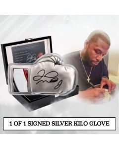 Floyd Mayweather Signed Autographed Silver Boxing Glove 1 Kilo Coin - 2025 Celebrity Mint