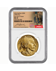 2026 NGC MS-70 First Day of Issue 1 oz American Gold Buffalo Coin - America 250th John Hancock Label