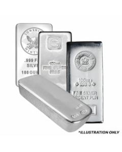 100 oz Silver Bar - Design Our Choice