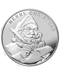 2025 1 oz Santa's List Silver Round 2025 1 oz Santa's List Silver Round