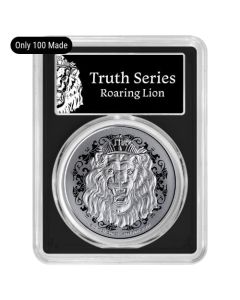 2025 PCGS MS-70 First Strike 1 oz Roaring Lion Silver Coin - Black Core