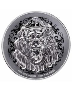2026 5 oz Roaring Lion High Relief Silver Coin