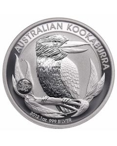 2012 1 oz Australian Kookaburra Silver Coin with Dragon Privy Mark
