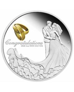 2026 1 oz Wedding Proof Silver Coin