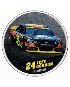 1 oz Jeff Gordon NASCAR Silver Round