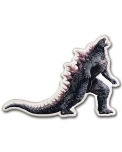 2024 1 oz Godzilla Colorized Shaped Silver