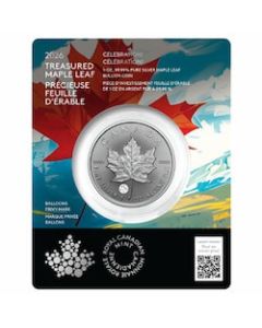 2026 1 oz Canadian Silver Maple Leaf Coin - Celebration! Privy Mark - In Assay