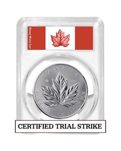 2026 5 oz PCGS Trial Strike Canadian Silver Grand Maple Leaf Coin - Gem BU