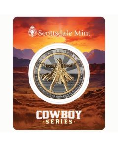 1 oz The Gunslinger Gilded Silver Round - Cowboy Series 1 oz The Gunslinger Gilded Silver Round - Cowboy Series