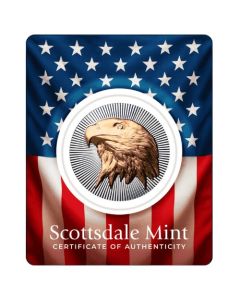 1 oz Scottsdale Silver Eagle Stacker Gilded Round