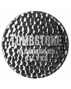 1 oz Tombstone Hammered Silver Round