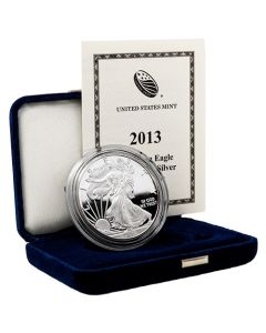 2013-W 1 oz American Silver Eagle Proof Coin w/Box & COA 2013-W 1 oz American Silver Eagle Proof Coin w/Box & COA