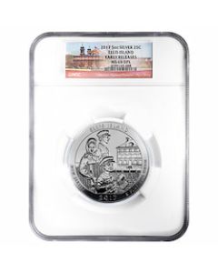 2017 NGC MS-69 DPL Early Releases 5 oz America the Beautiful Ellis Island Silver Coin