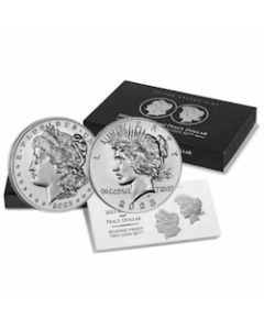2023 Morgan and Peace Silver Dollar Reverse Proof Set (Box & COA)