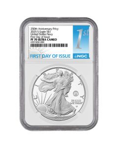 2025-S NGC PF-70 First Day of Issue U.S. Navy Privy 1 oz American Silver Eagle Proof Coin