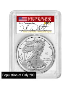 2025-W PCGS PR-70 Advanced Releases US Laser Privy 1 oz American Silver Eagle Proof Coin &ndash; John Dannreuther Label