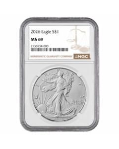 2026 NGC MS-69 1 oz American Silver Eagle Coin