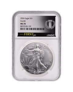 2026 NGC MS-70 FIRST30&trade; 1 oz American Silver Eagle Coin