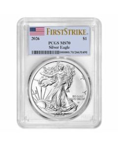 2026 PCGS MS-70 First Strike 1 oz American Silver Eagle Coin