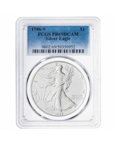 1986 PCGS PR-69 1 oz American Silver Eagle Proof Coin
