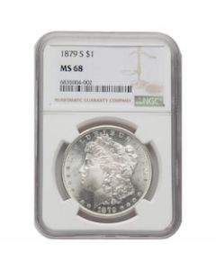 1879-S NGC MS-68 Morgan Silver Dollar Coin
