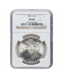 1882-S NGC MS-68 Morgan Silver Dollar Coin