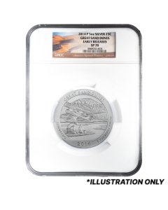 Random MS/SP-70 5 oz America The Beautiful Burnished Silver Coin