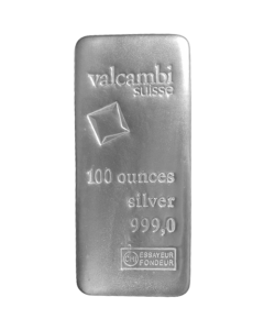 100 oz Valcambi Silver Bar