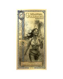 Gold Aurum Oklahoma 5 Goldback Note (24K)