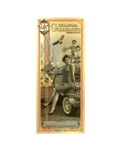 Gold Aurum Oklahoma 25 Goldback Note (24K)