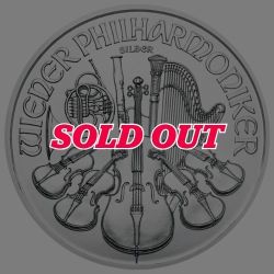 1 oz Austrian Silver Philharmonic Coin - Random Year