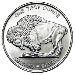 1 oz Silver Buffalo Round - Tube of 20