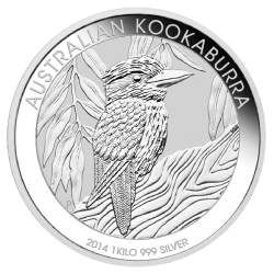 2014 1 Kilo Silver Kookaburra Coin
