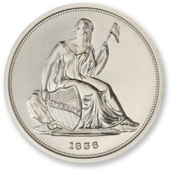 2 oz 1836 Gobrecht Dollar Tribute Silver Round