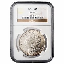 1879-S NGC MS-63 Morgan Silver Dollar Coin