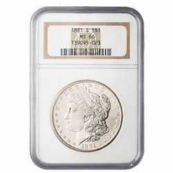 1881-S NGC MS-66 Morgan Silver Dollar Coin