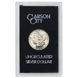 1882-CC Morgan Silver Dollar Coin - BU - GSA with box & COA