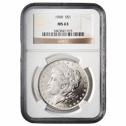1900 NGC MS-63 Morgan Dollar Silver Coin 