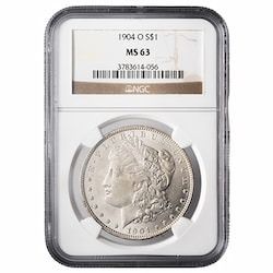 1904-O NGC MS-63 Morgan Silver Dollar Coin