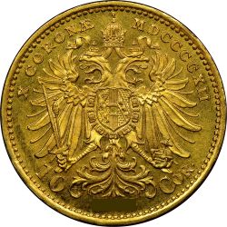 1915 Austrian Gold 10 Corona BU (Restrike)