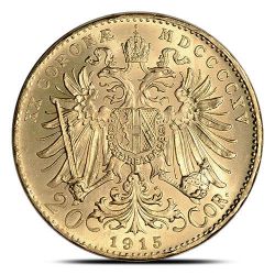 1915 Austrian Gold 20 Corona BU (Restrike)