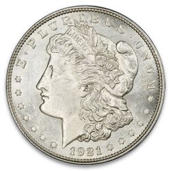 BU Morgan Dollars 1921