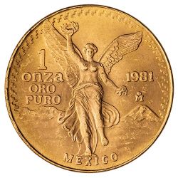 1981 1 oz Mexican Gold Libertad Coin