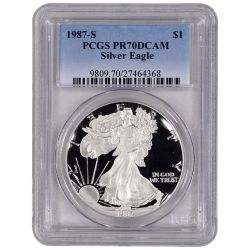 1987-S PCGS PR-70 American Silver Eagle Proof Coin