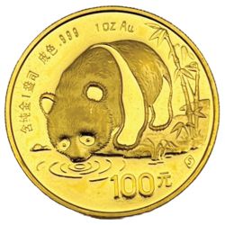 1987 1 oz Chinese Gold Panda Coin