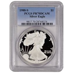 1988-S PCGS PR-70 American Silver Eagle Proof Coin